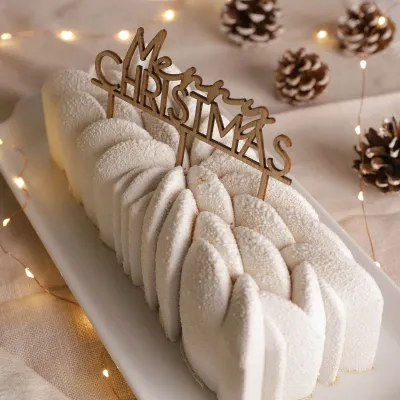 Bûche Form 3D Instant 25 x 8 x 8 cm - Silicone mold for elegant bûches