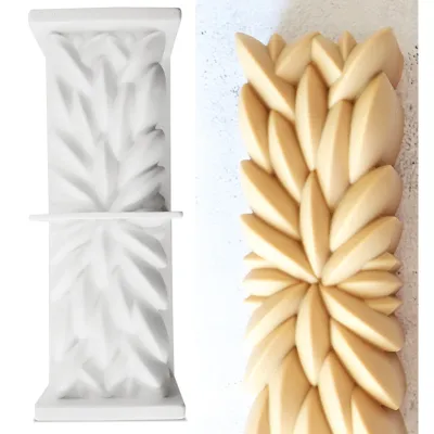 Bûche Form 3D Instant 25 x 8 x 8 cm - Silikonform für edle Bûches