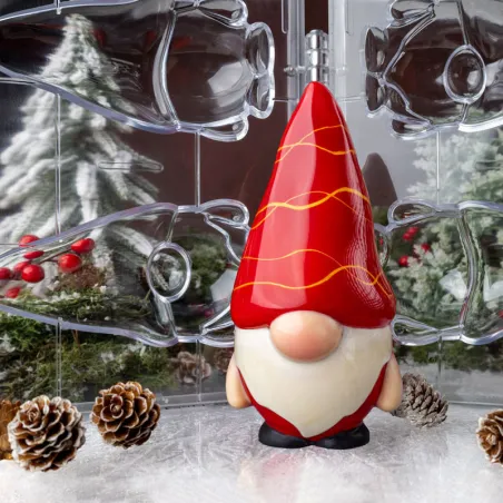 Chocolate mold 3D Gnome – cast two figures per round