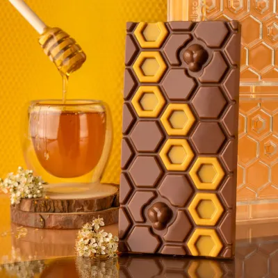 Schokoladenform Bienenwabe – 3 Tafeln à 7 x 14 cm giessen