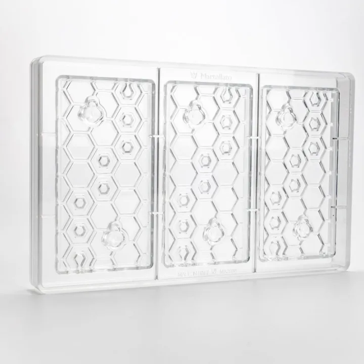 Chocolate mold Honeycomb – cast 3 bars of 7 x 14 cm
