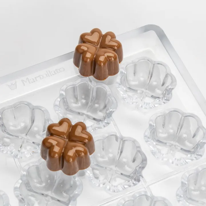 Moule à pralines Trèfle 24 pièces – Polycarbonate pour des pralinés parfaits