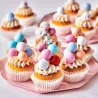 FunCakes Perles de chocolat croustillantes XL Glamour Gold, 130 g – Perles crispy pour Tes créations pâtissières