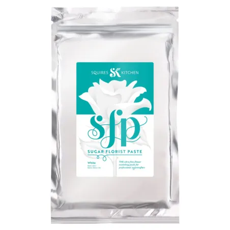 White flower paste for sugar decorations, flowers and leaves