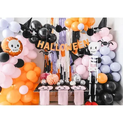 Ghirlanda scritta Halloween in arancione, 3 m per la Tua festa di Halloween