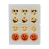 Weisse Schokoladendekoration Halloween 12 Stück - Cupcake Topper