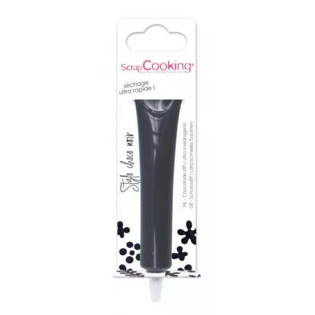 Chocolate flavour pen Black – 25 g Writing chocolate for decorating and writing on baked goods | miniSchoggi