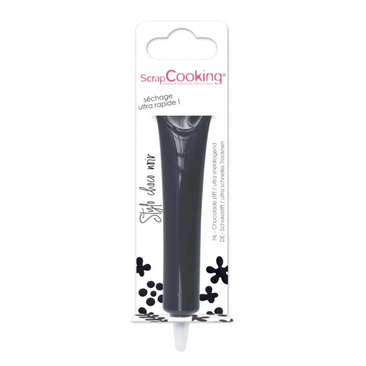 Stylo au goût de chocolat noir – 25 g de chocolat à écrire pour décorer et inscrire vos pâtisseries | miniSchoggi