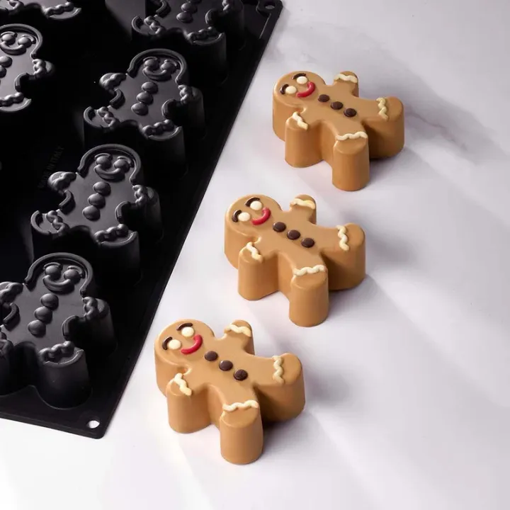 Stampo in silicone omino di pan di zenzero 12 pezzi - stampo in silicone
