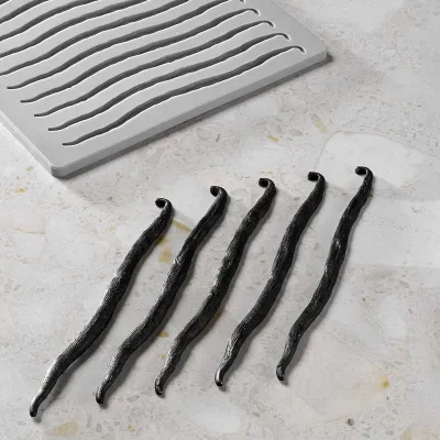 Silikonform Vanilleschote Mini – 10 Stück für Gebäck und Deko