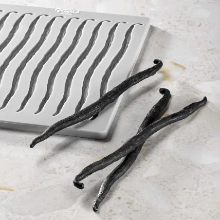 Moule en silicone gousse de vanille mini – 10 pièces pour pâtisseries et décorations