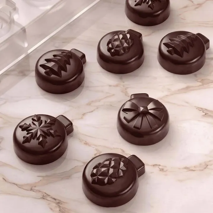 Praline mold Christmas balls 20 pieces – Polycarbonate for pralines