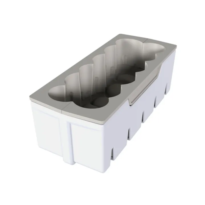 Silikonform Bûche Kerzenlicht 21.8 x 8.9 x 7.6cm für perfekte Desserts