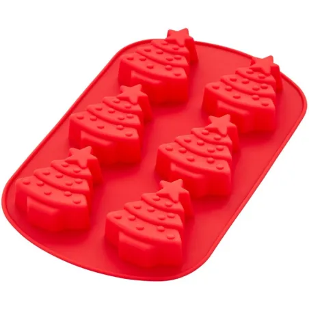 Stampo in silicone albero di Natale 6 pezzi - Stampo per abete