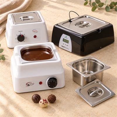 Chocolate tempering machines