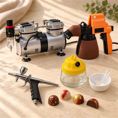 Airbrush for chocolate