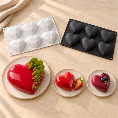 Stampi in silicone a forma di cuore