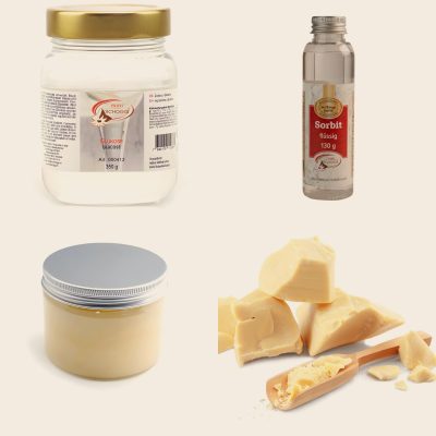 Glucose, pectin & cocoa butter