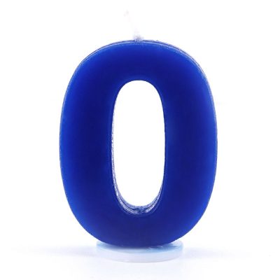 Bougies chiffres bleues