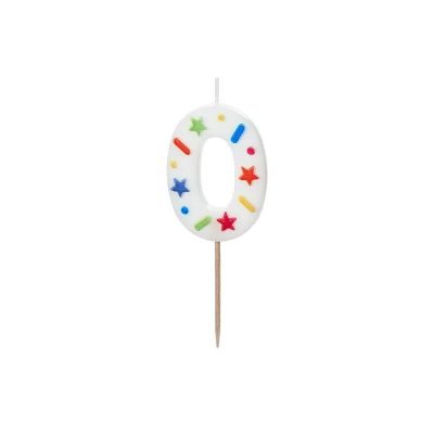 Bougies chiffres multicolores & à motifs