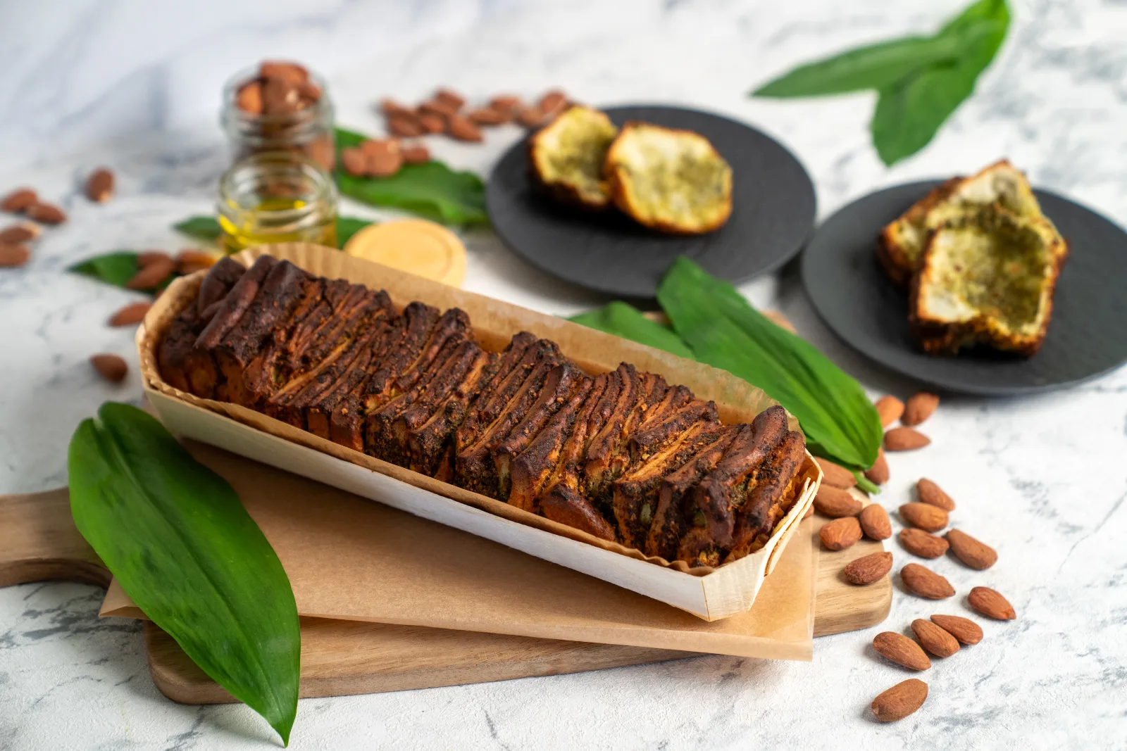 Zupfbrot mit frischem Bärlauchpesto