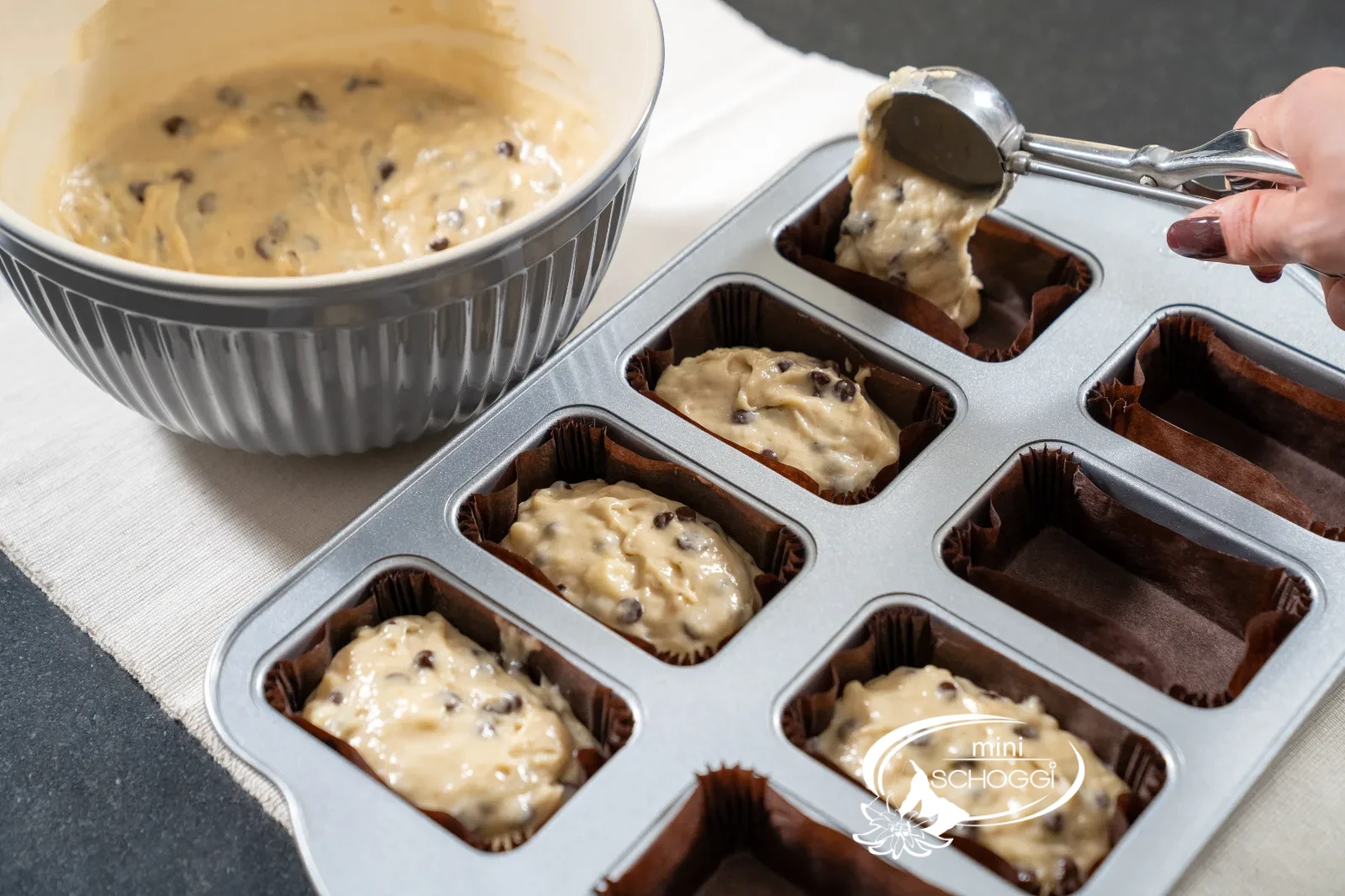 Mini Banana Bread with Chocolate drops