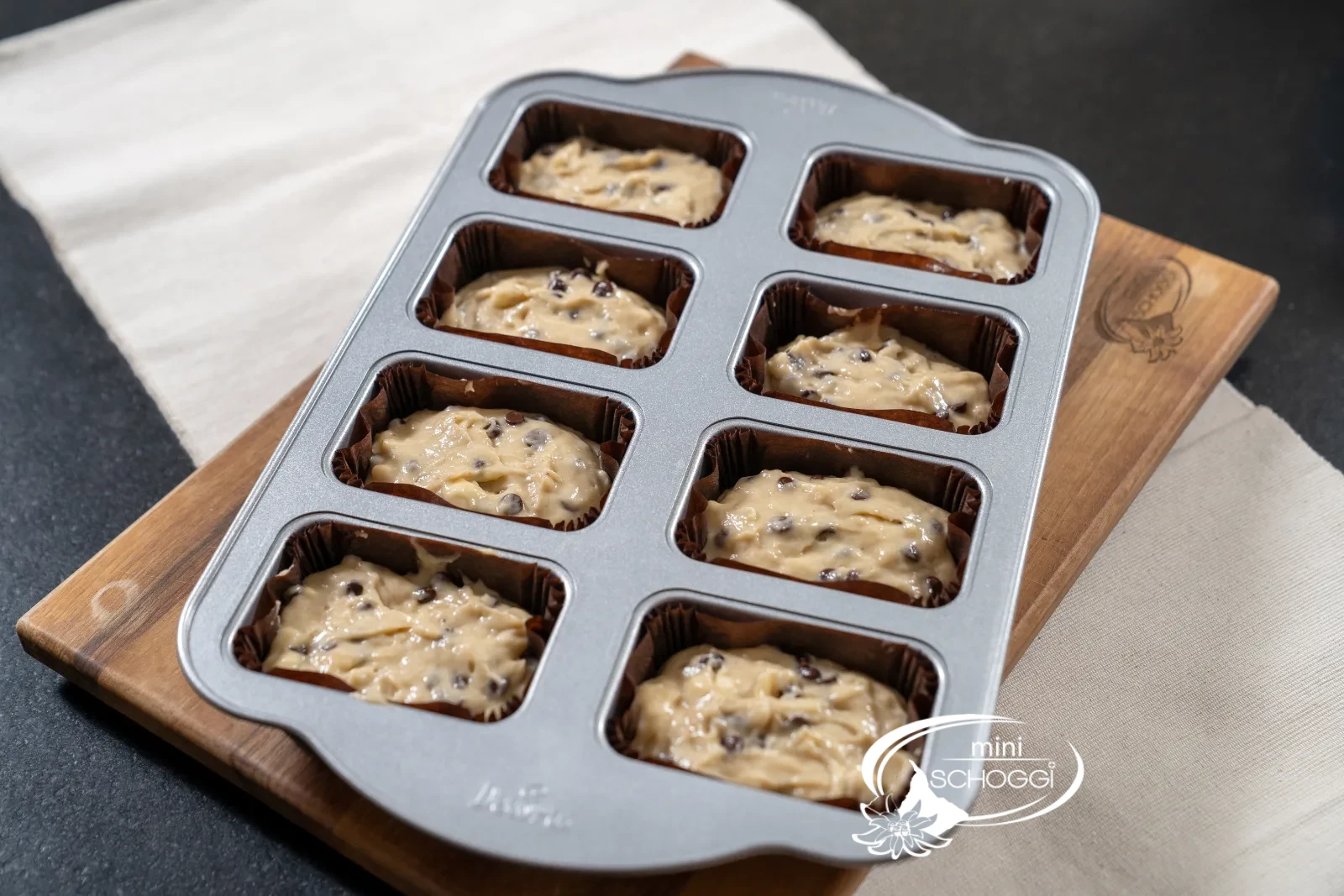 Mini Banana Bread with Chocolate drops