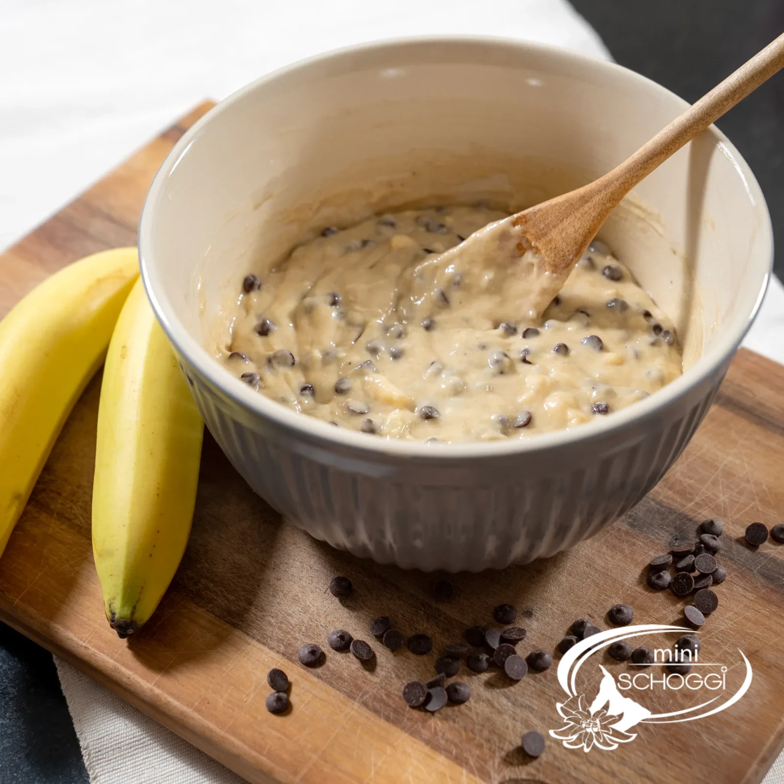 Mini Banana Bread with Chocolate drops