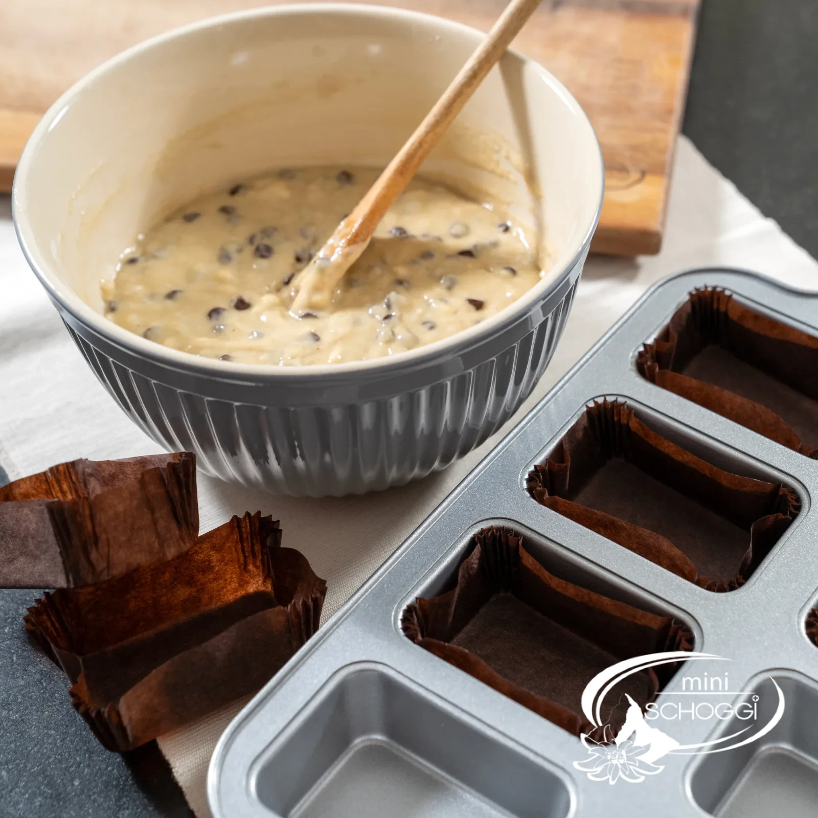 Mini Banana Bread with Chocolate drops