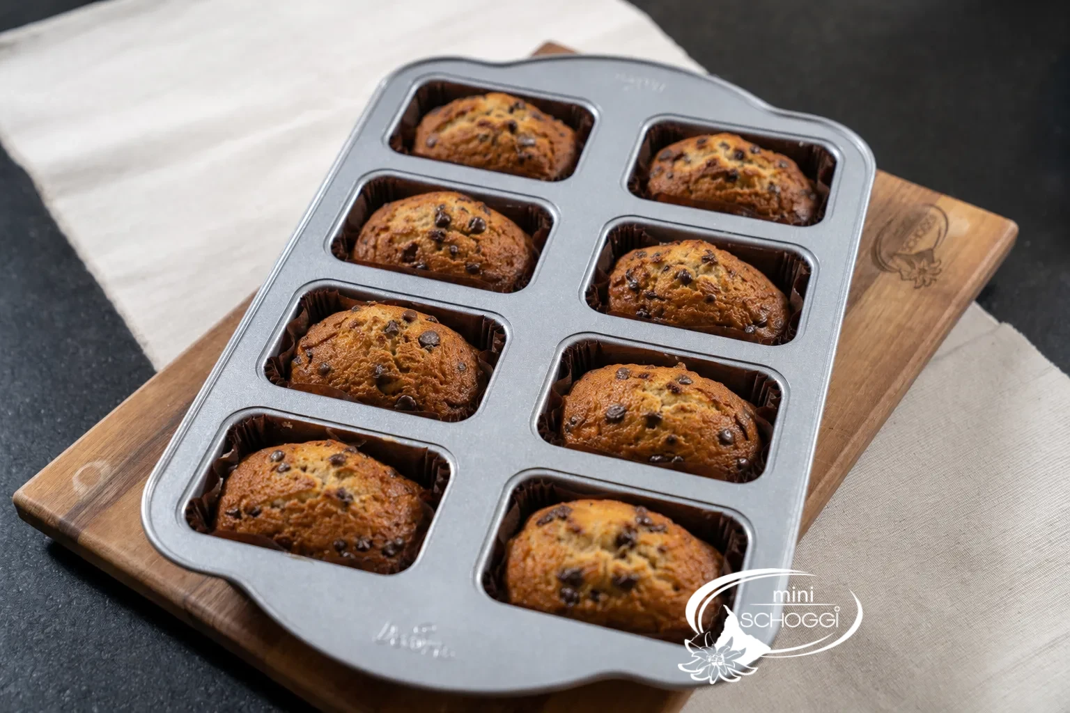 Mini Banana Bread with Chocolate drops
