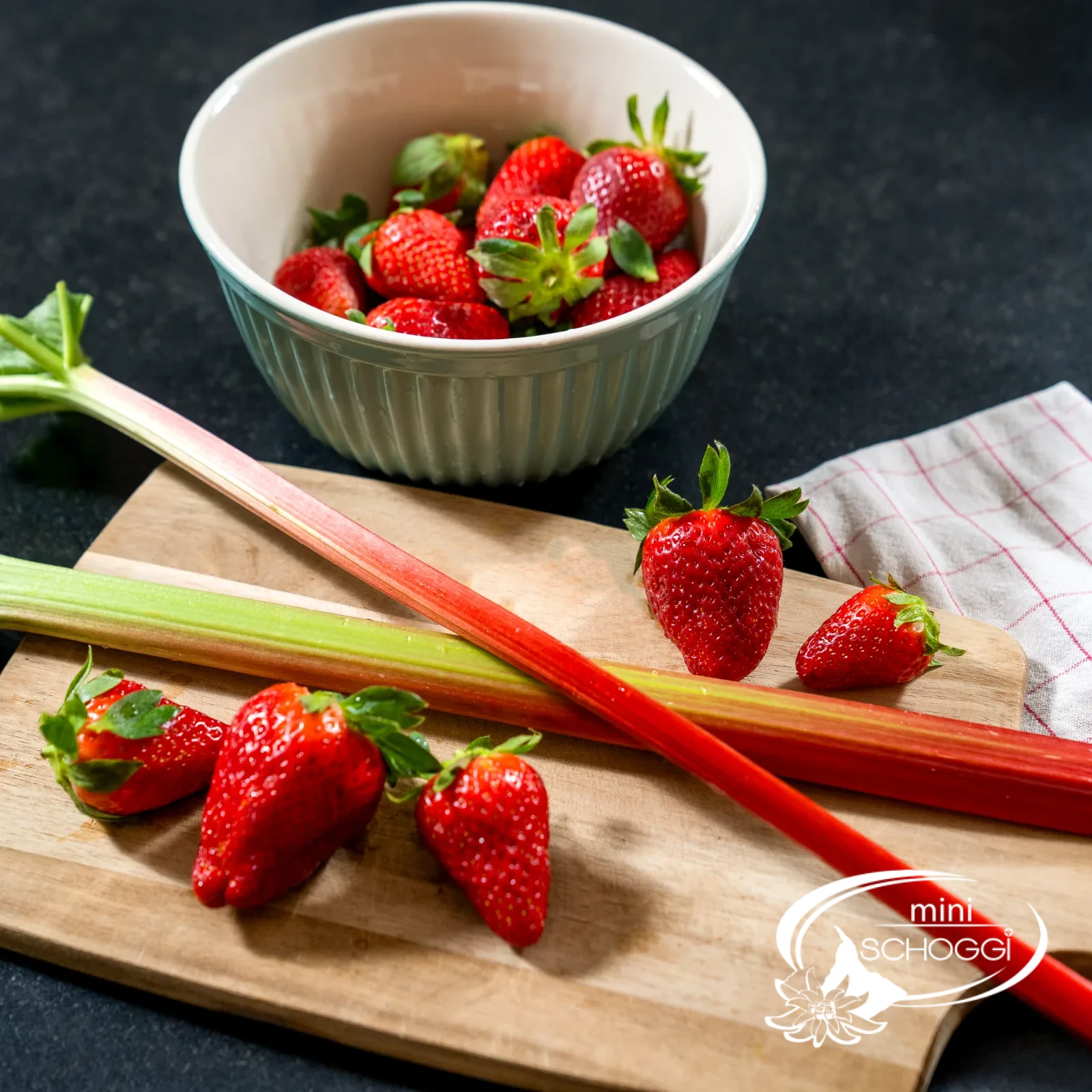 Prepare the rhubarb