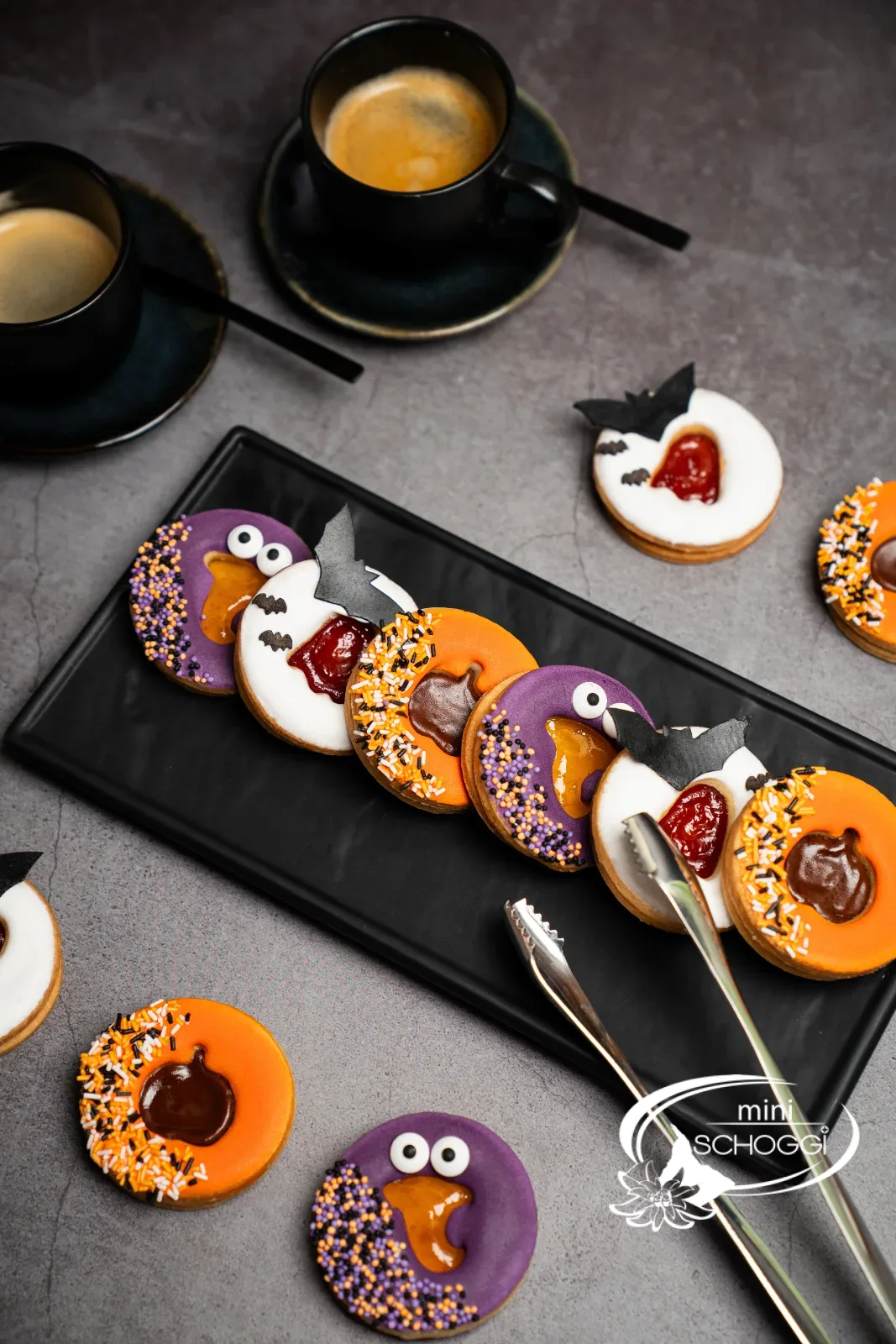 Spitzbuben mit Zuckeraugen, Fledermaus und Füllung