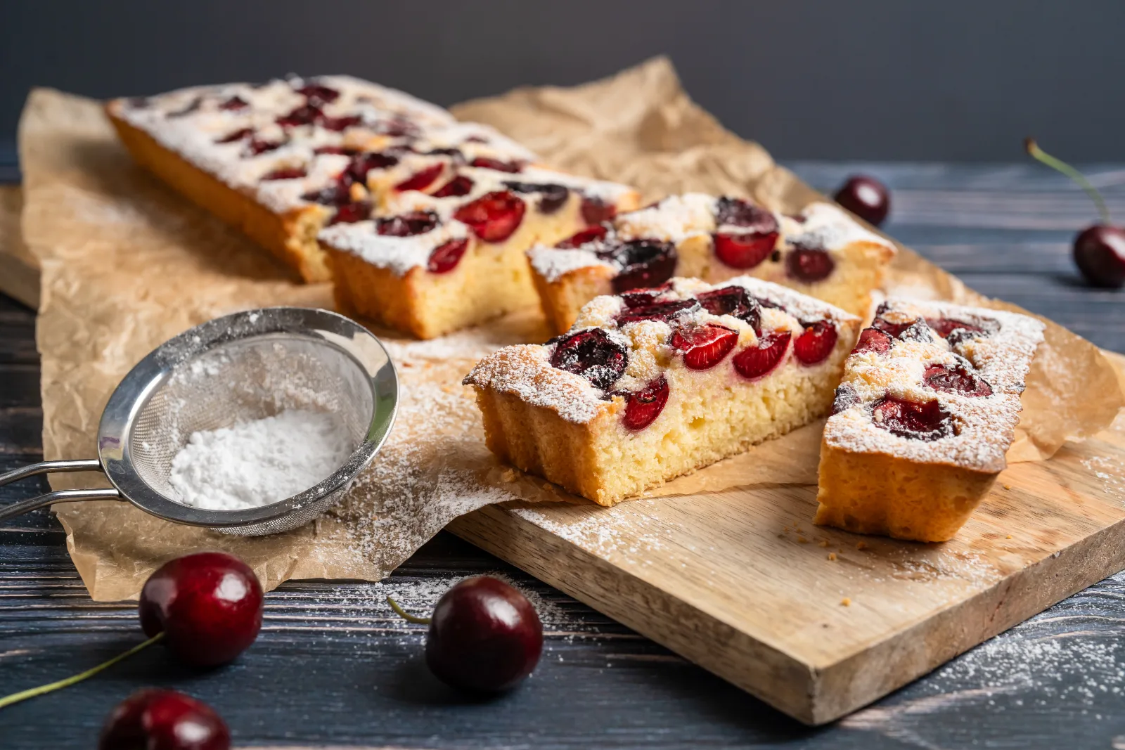 Moist cherry cake