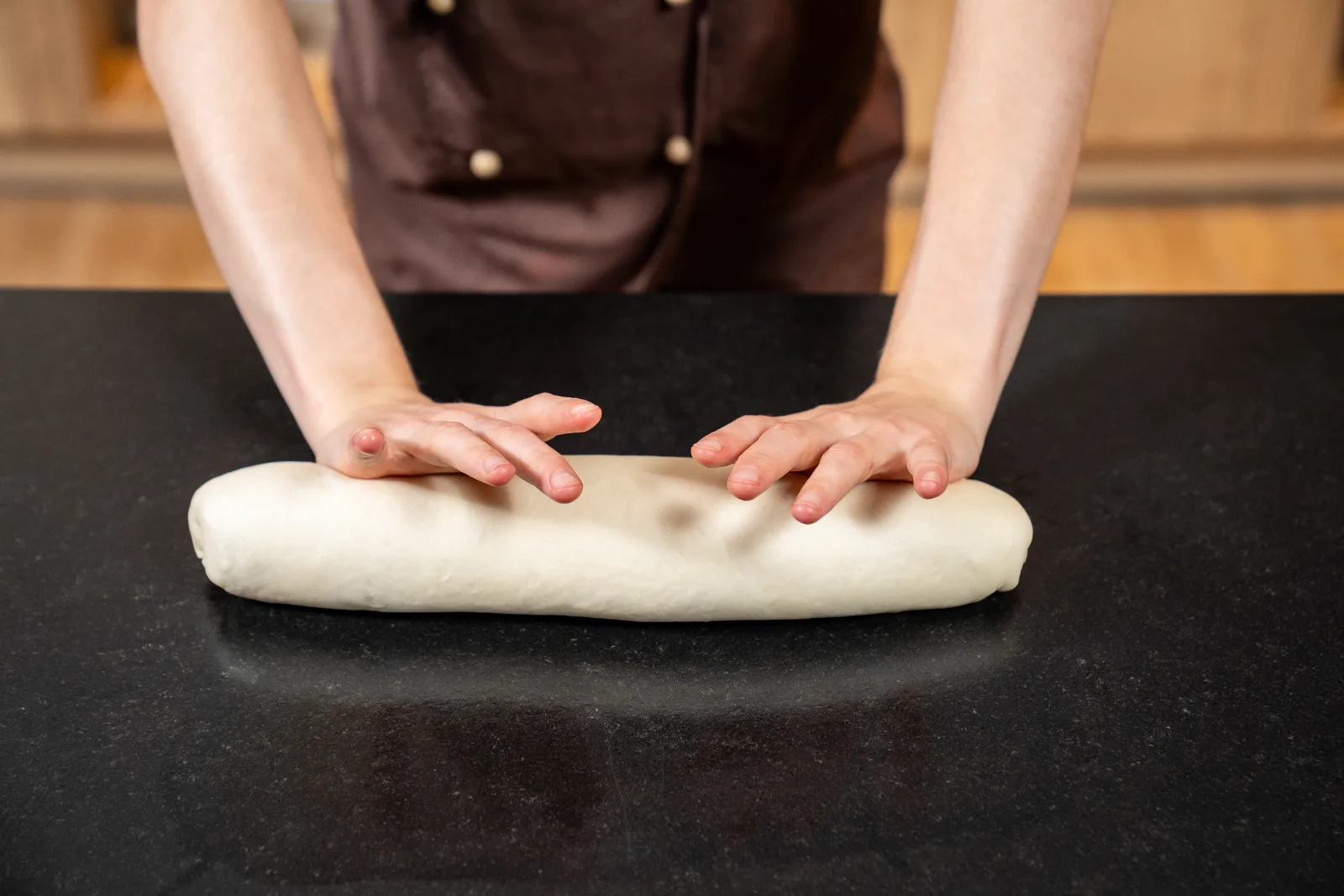 Toast bread – shape the dough piece