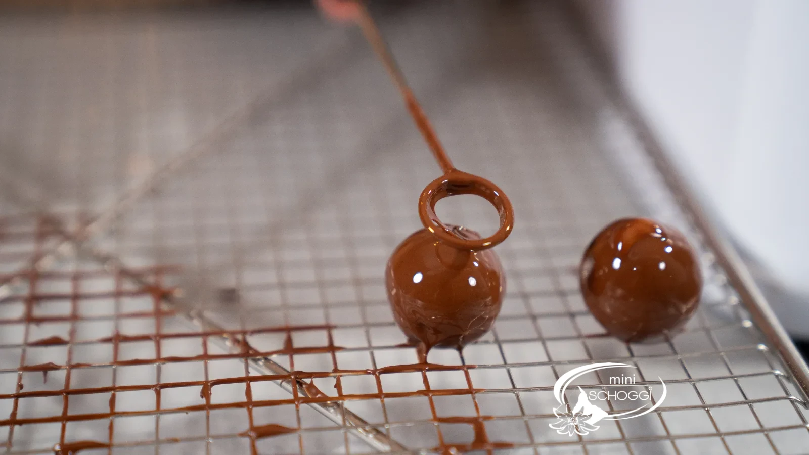 La truffe est déposée sur la grille