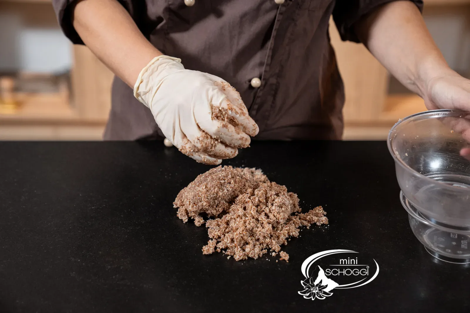 Impasto friabile poco prima di essere lavorato