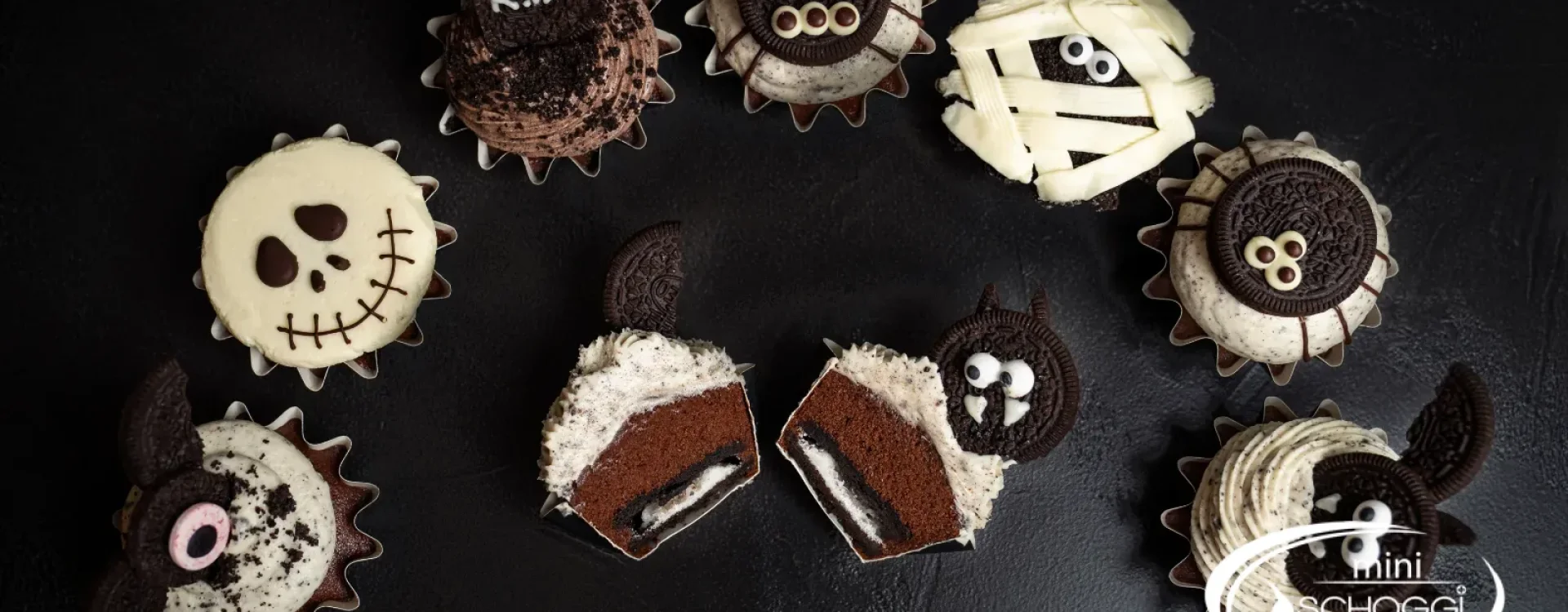 Oreo-Cupcakes für Halloween