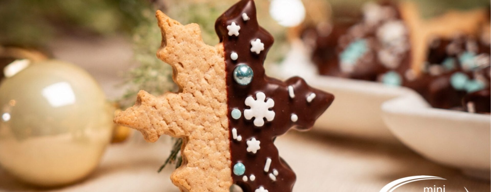 Vollkorn Cookies wie aus der Backstube: nussige Schneesterne mit Couverture-Glanz