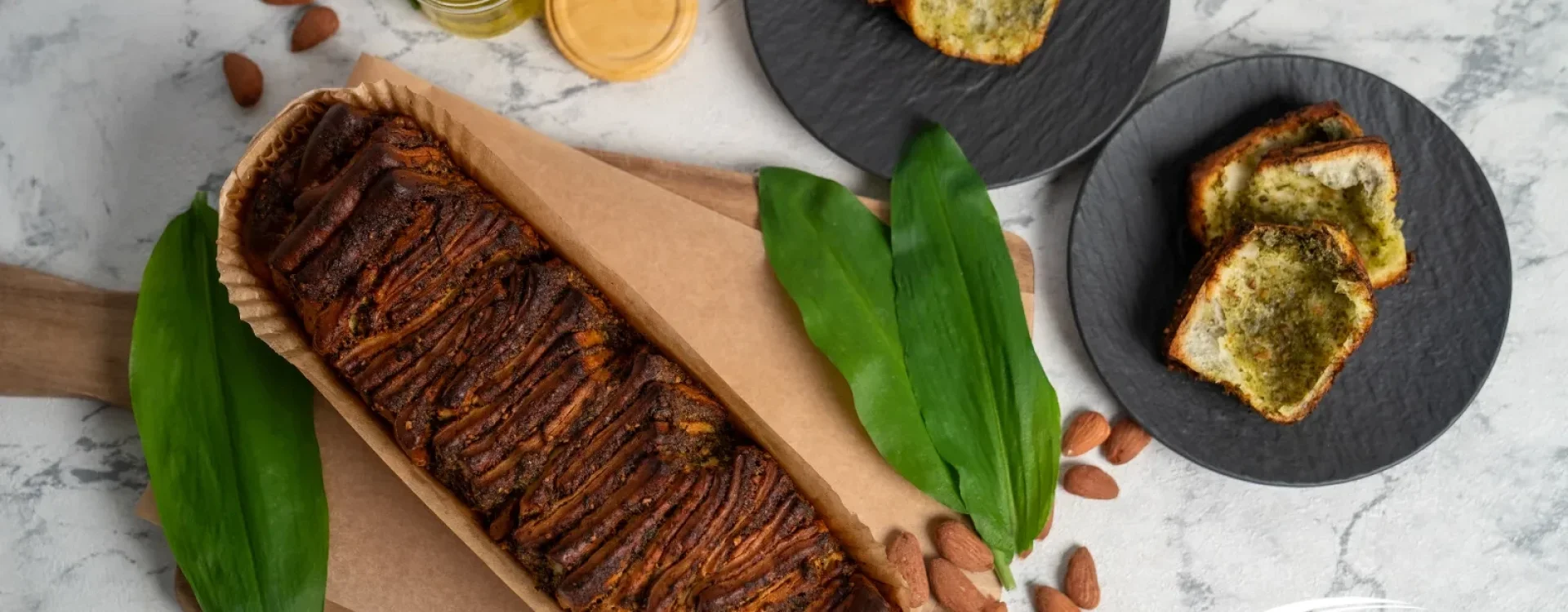 Zupfbrot mit frischem Bärlauchpesto