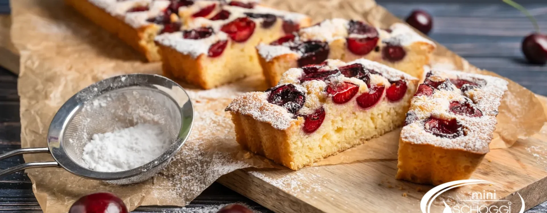 Torta di ciliegie soffice