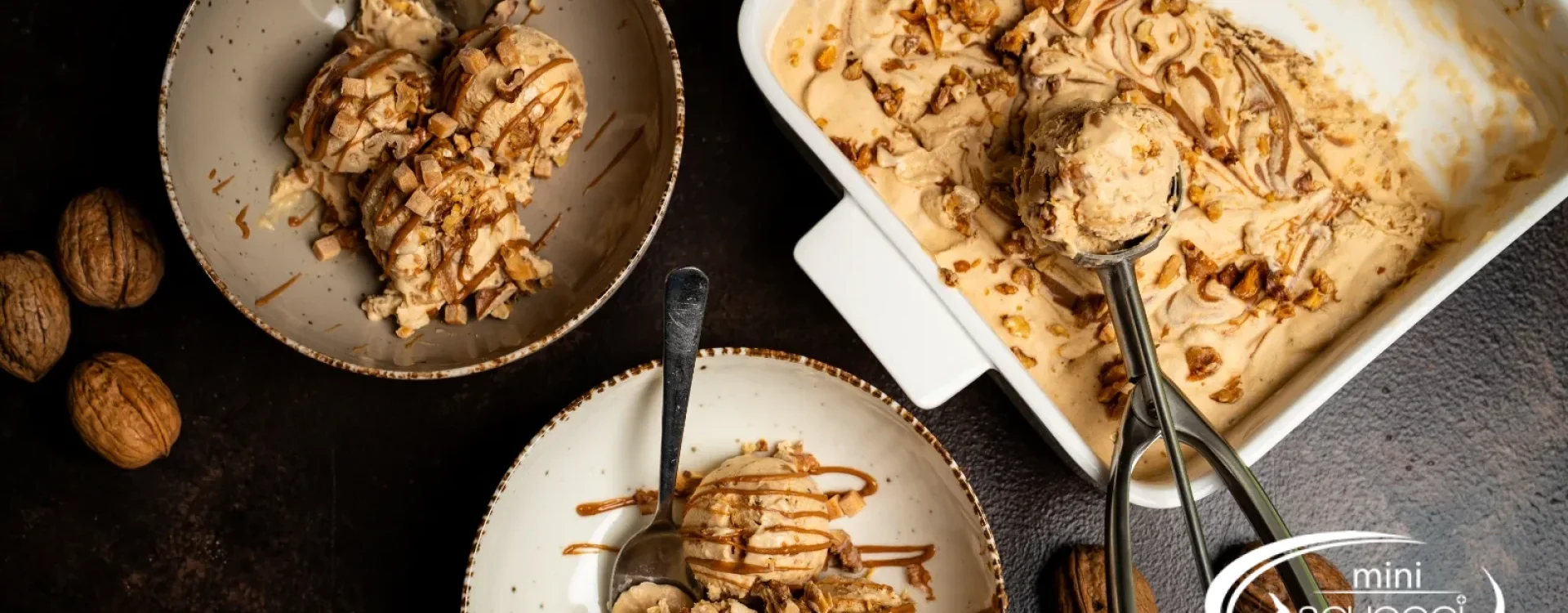 Caramel Walnut Ice Cream (Mövenpick Maple Walnut Style)