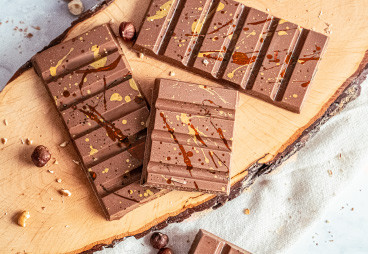 Cioccolato Dubai con ripieno di nocciole