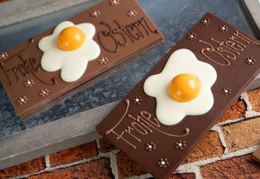 Ostergrüsse als Schokoladentafel verschenken - tolle Geschenkidee